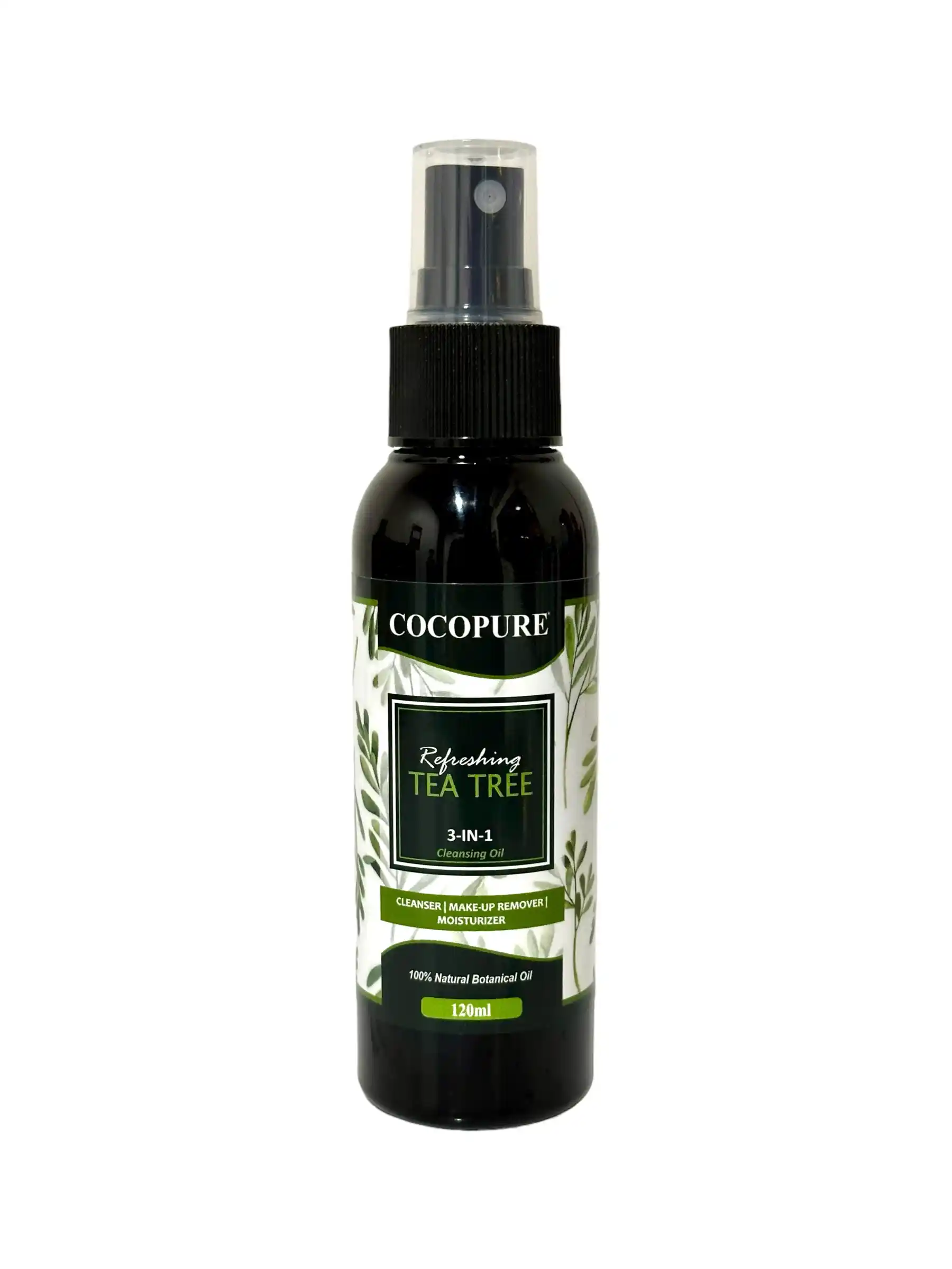 CocoPure Tea Tree 3-in-1 cleansing oil 120ml, natural makeup remover and face cleanser Kenya